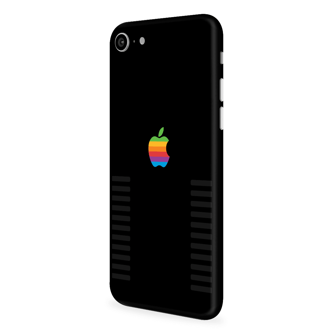 iPhone SE 2020 / 2022 Kaplama Siyah Retro Apple