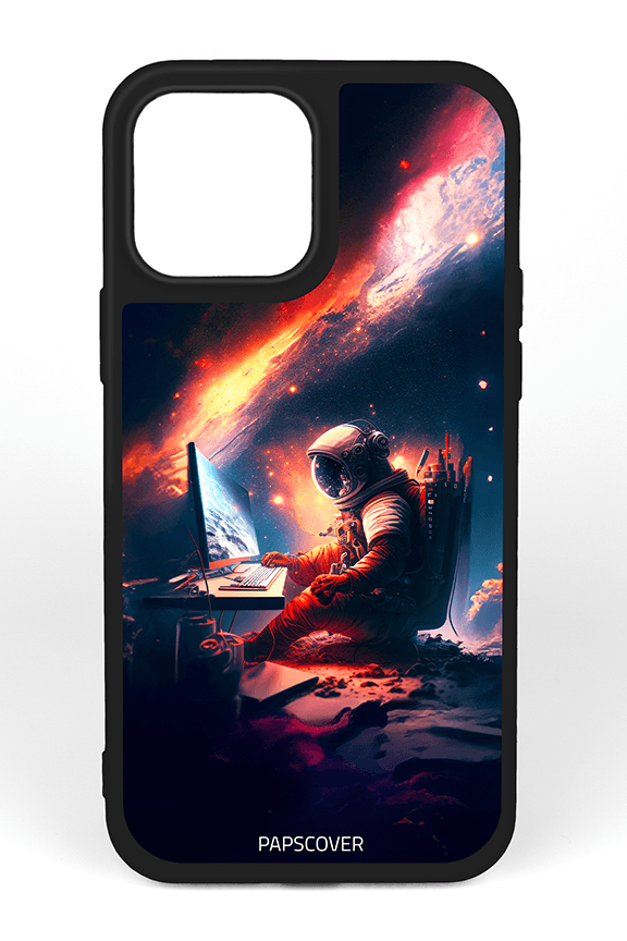 iPhone 15 Pro Silikon Kılıf Marslı Astronot