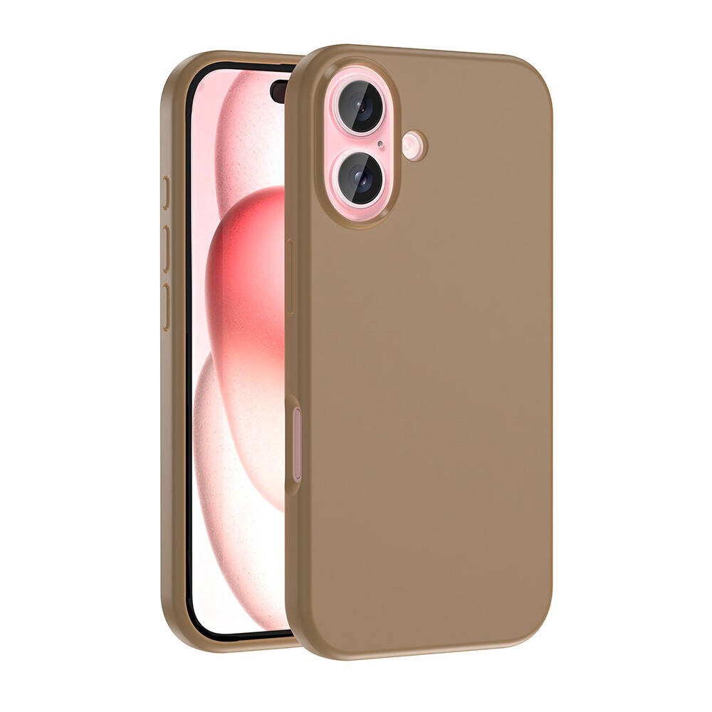 iPhone 16 Plus Kılıf M-safe Şarj Özellikli Sıvı Teknolojili Silinebilir Sert Kivi