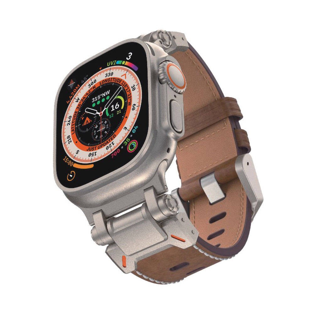 Watch 42mm KRD-114 Metal Başlıklı Suni Deri Kordon