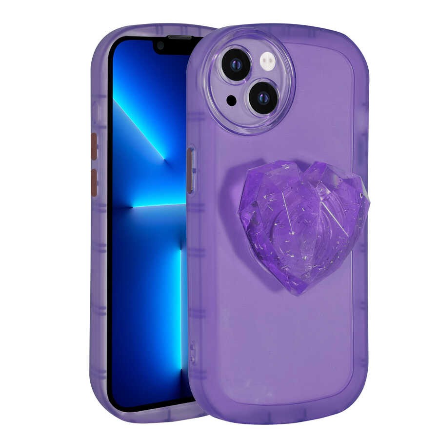 iPhone 13 Kılıf Kamera Korumalı Pop Soketli Renkli Ofro