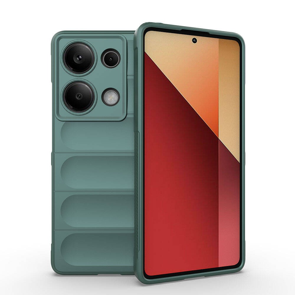 Redmi Note 13 Pro 4G Kılıf Esnek TPU Oyuklu Arka Yüzey Tasarımlı Etnik Silikon