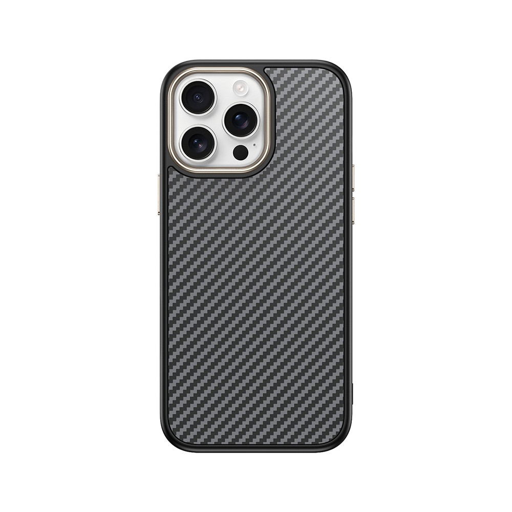 iPhone 14 Pro Max Kılıf M-safe Şarj Özellikli Karbon Fiber Görünümlü Antina