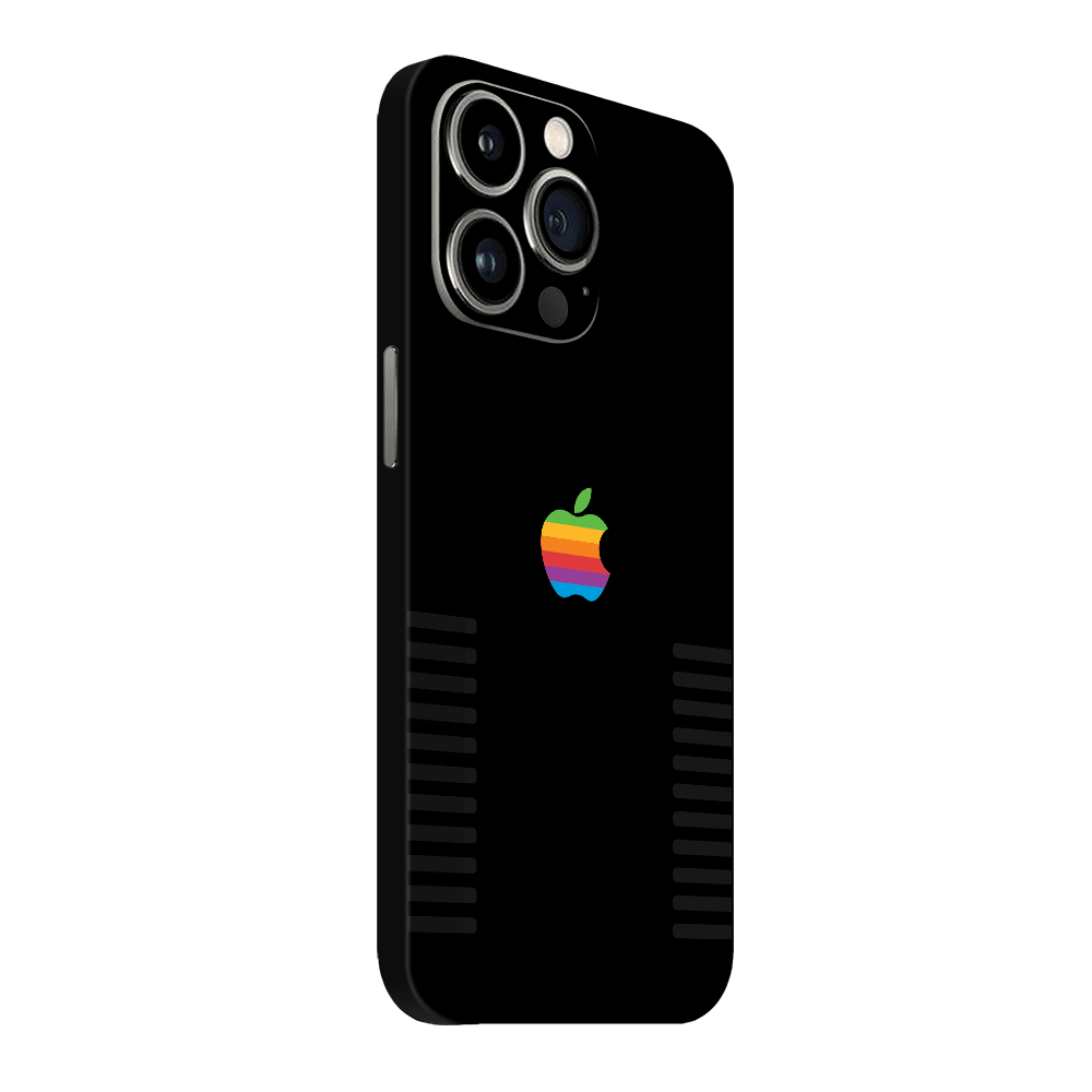 iPhone 15 Pro Kaplama Siyah Retro Apple