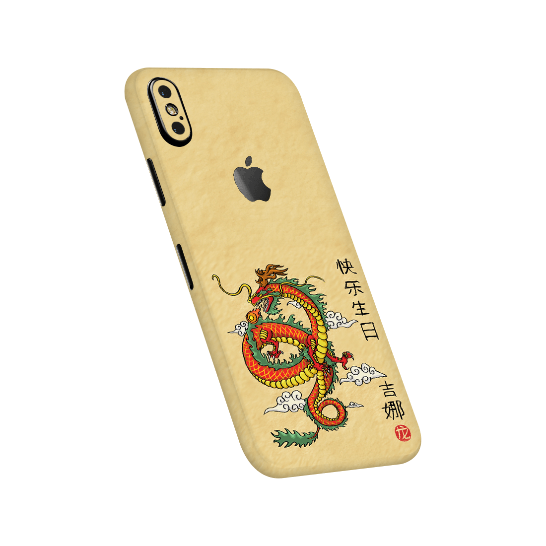 iPhone Xs Kaplama Turuncu Ejder