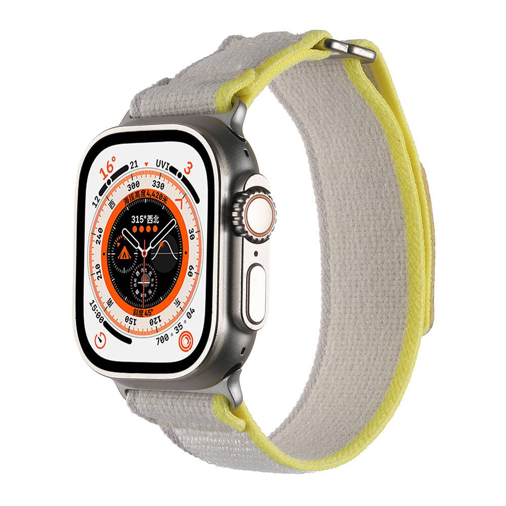 Watch Ultra 49mm Hasır Kordon KRD-106 Strap Kayış
