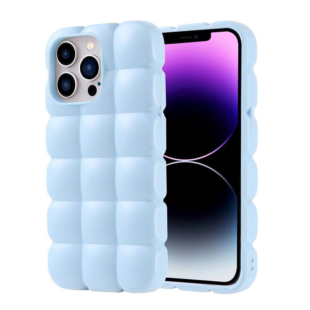 iPhone 14 Pro Max Kılıf Parlak Esnek Silikon Dom Dom