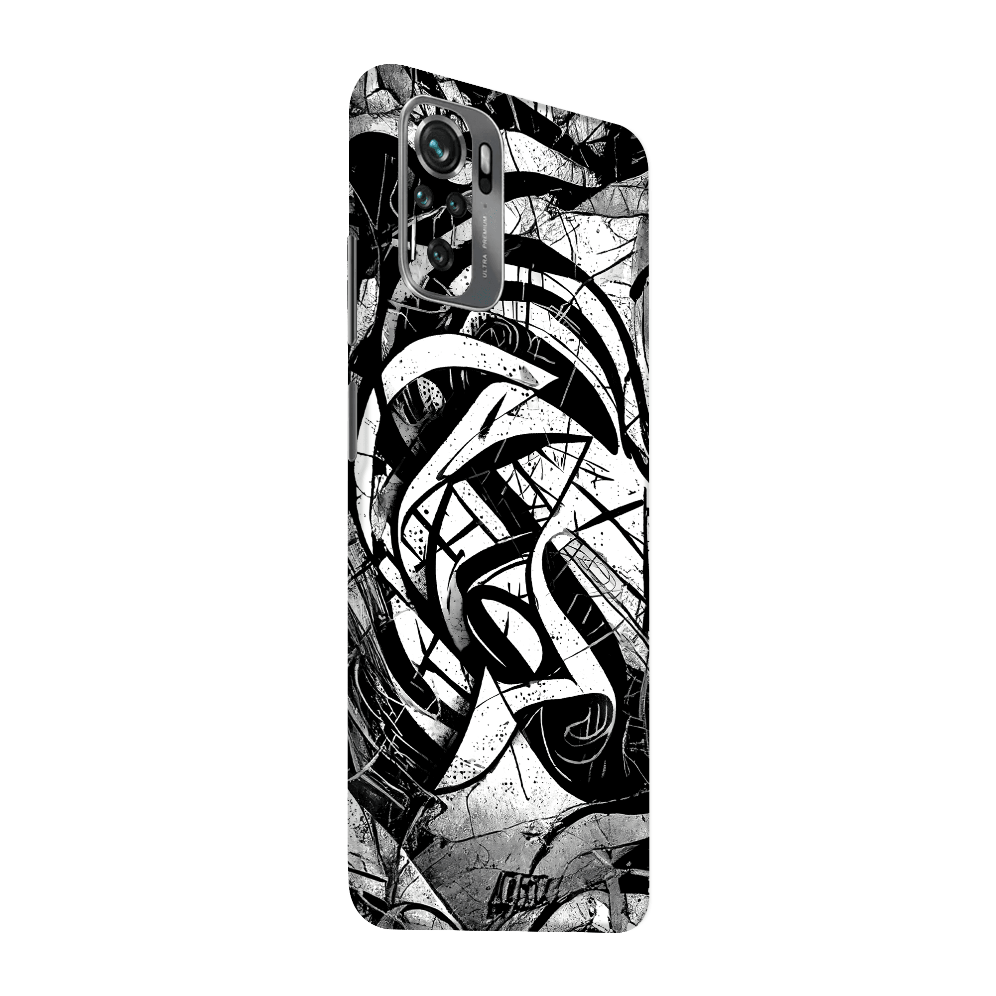 Xiaomi Redmi Note 10s Kaplama Monochrome Grafiti