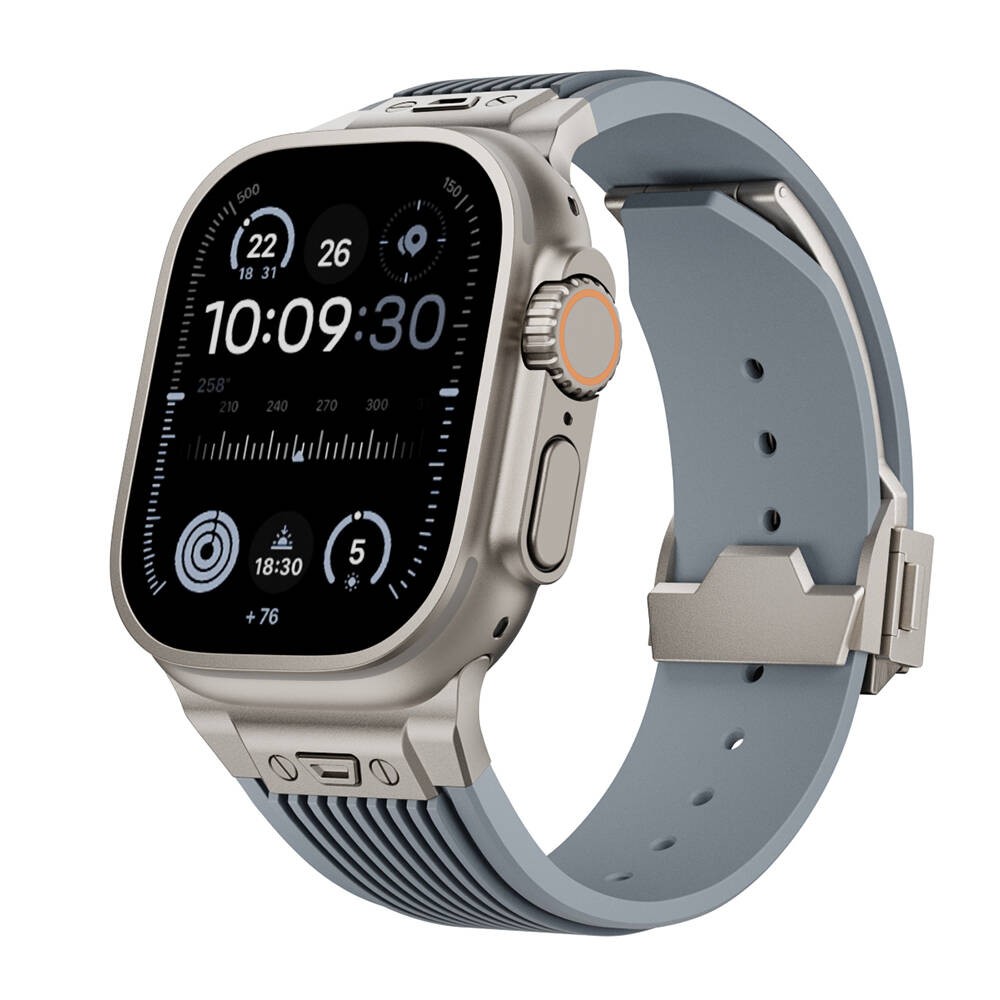 Watch 42mm KRD-113 Spor Görünümlü Silikon Kordon
