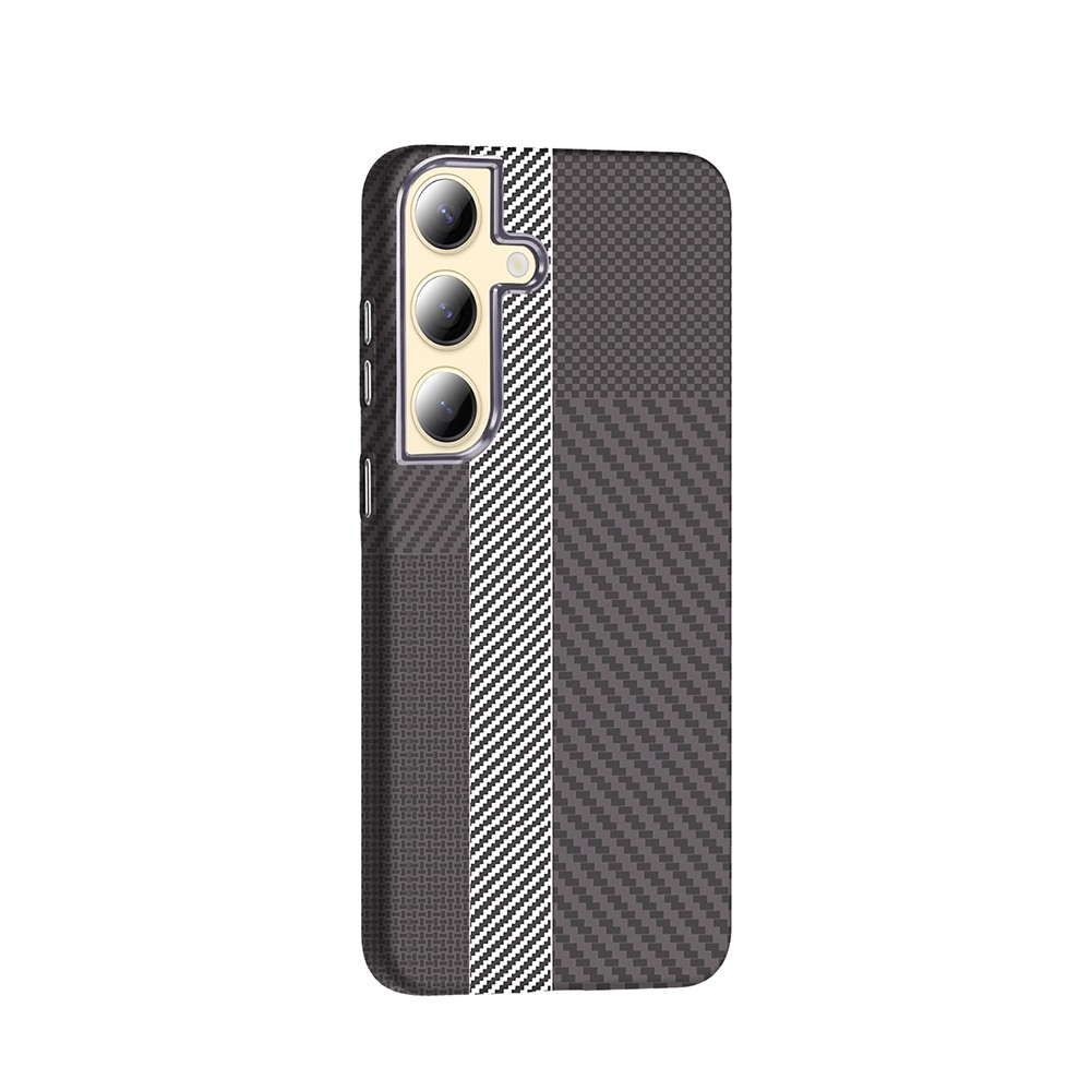 Galaxy S24 Kılıf M-safe Şarj Özellikli Karbon Fiber Görünümlü Gros