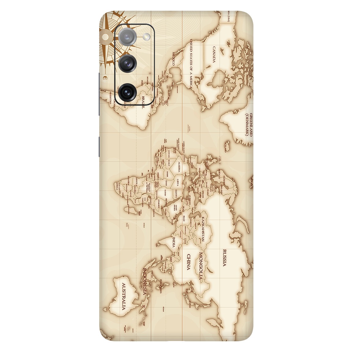 Samsung S20 FE Kaplama Retro Atlas
