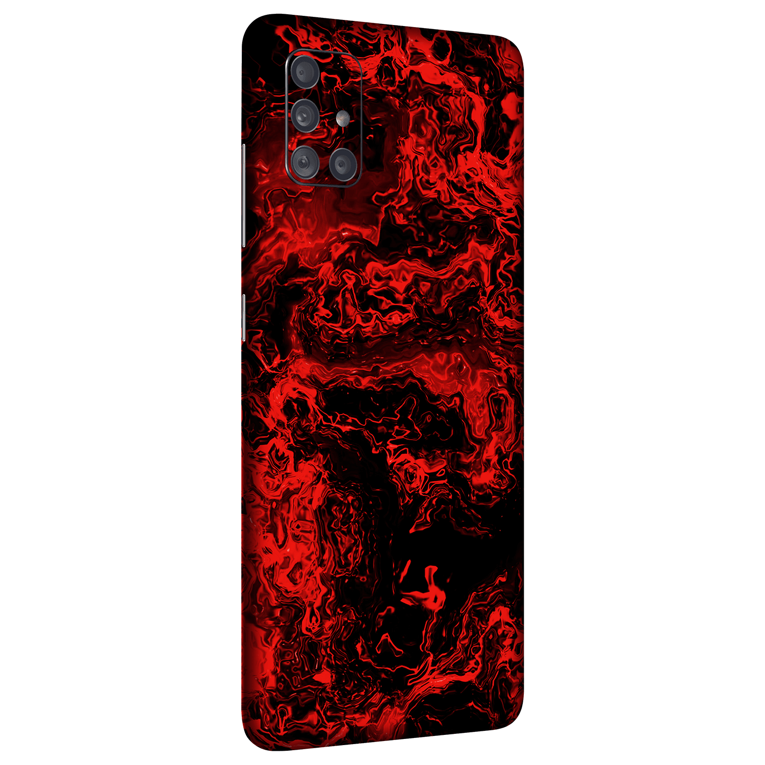 Samsung A71 Kaplama Mistik Kırmızı Alev