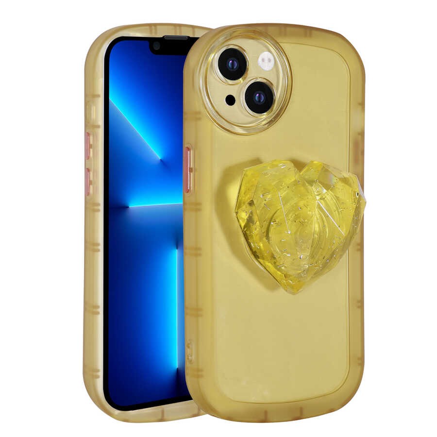 iPhone 13 Kılıf Kamera Korumalı Pop Soketli Renkli Ofro