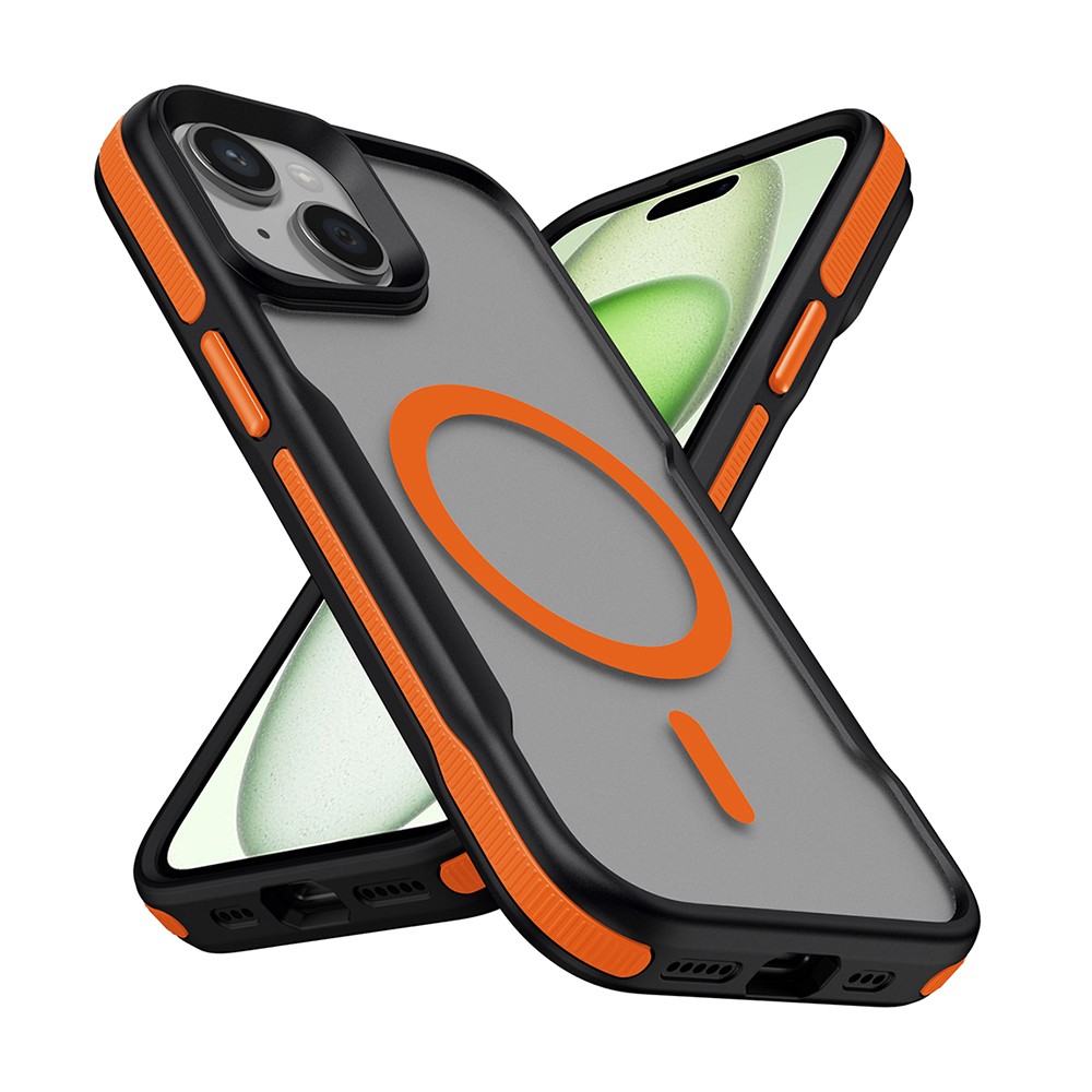 iPhone 15 Pro Max Kılıf M-safe Şarj - Renkli Kenar