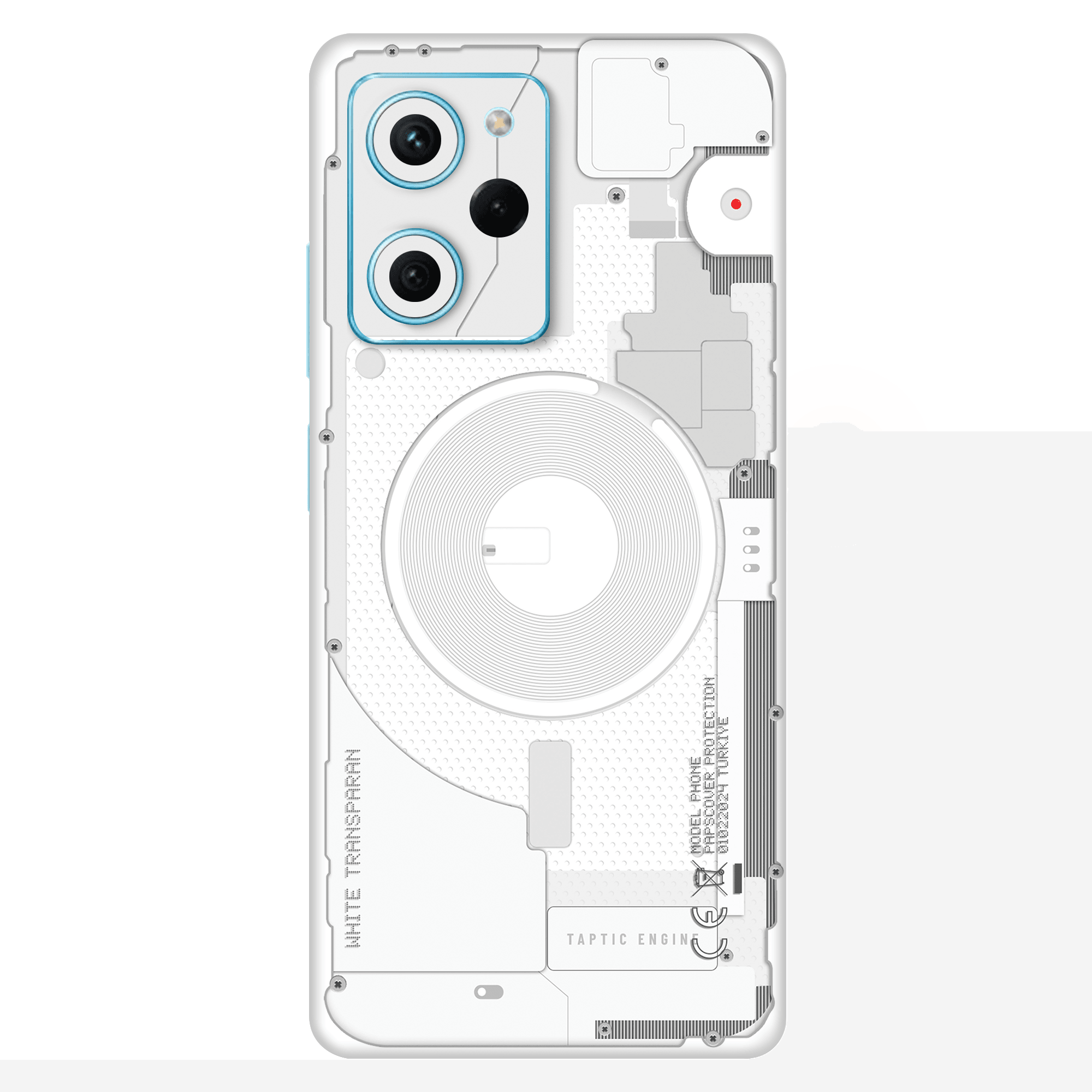 Poco X5 Pro Kaplama Beyaz Transparan