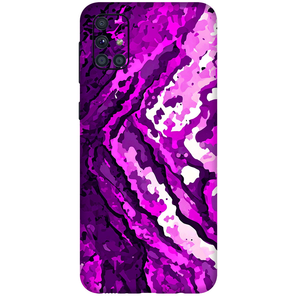 Samsung M51 Kaplama Mor Kamuflaj