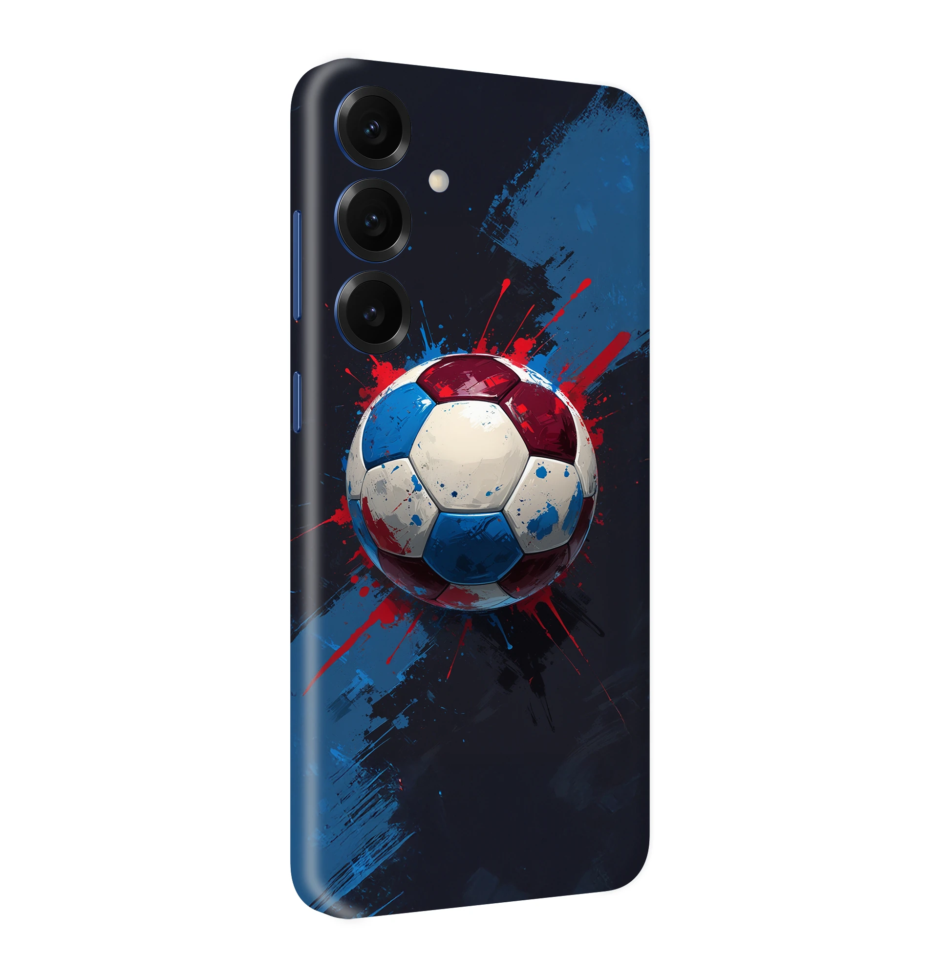 Samsung S25 Kaplama Bordo Mavi Top