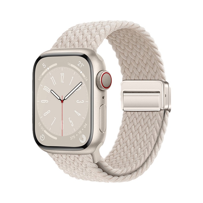 Watch 10 46mm KRD-134 Örgü Tasarımlı Hasır Kordon Strap Kayış