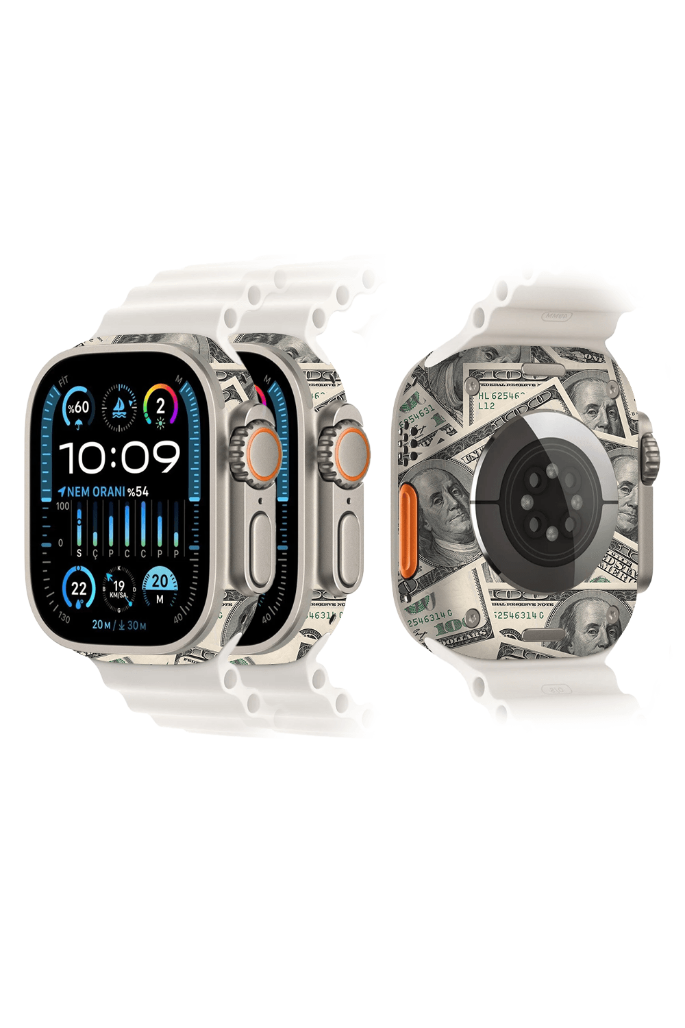 Apple Watch Kaplama Dolar Desenli
