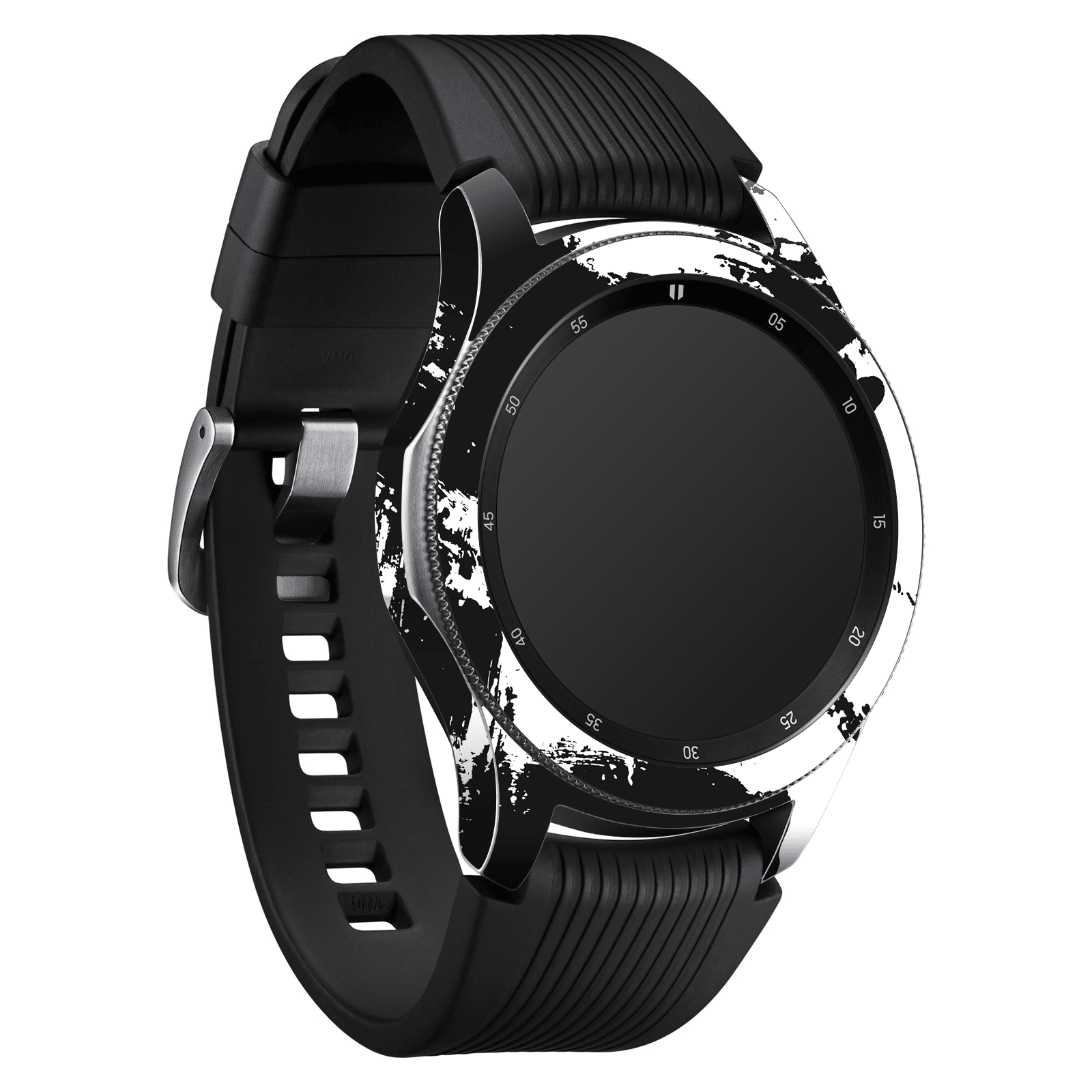 Samsung Watch (46mm) Kaplama Siyah Beyaz