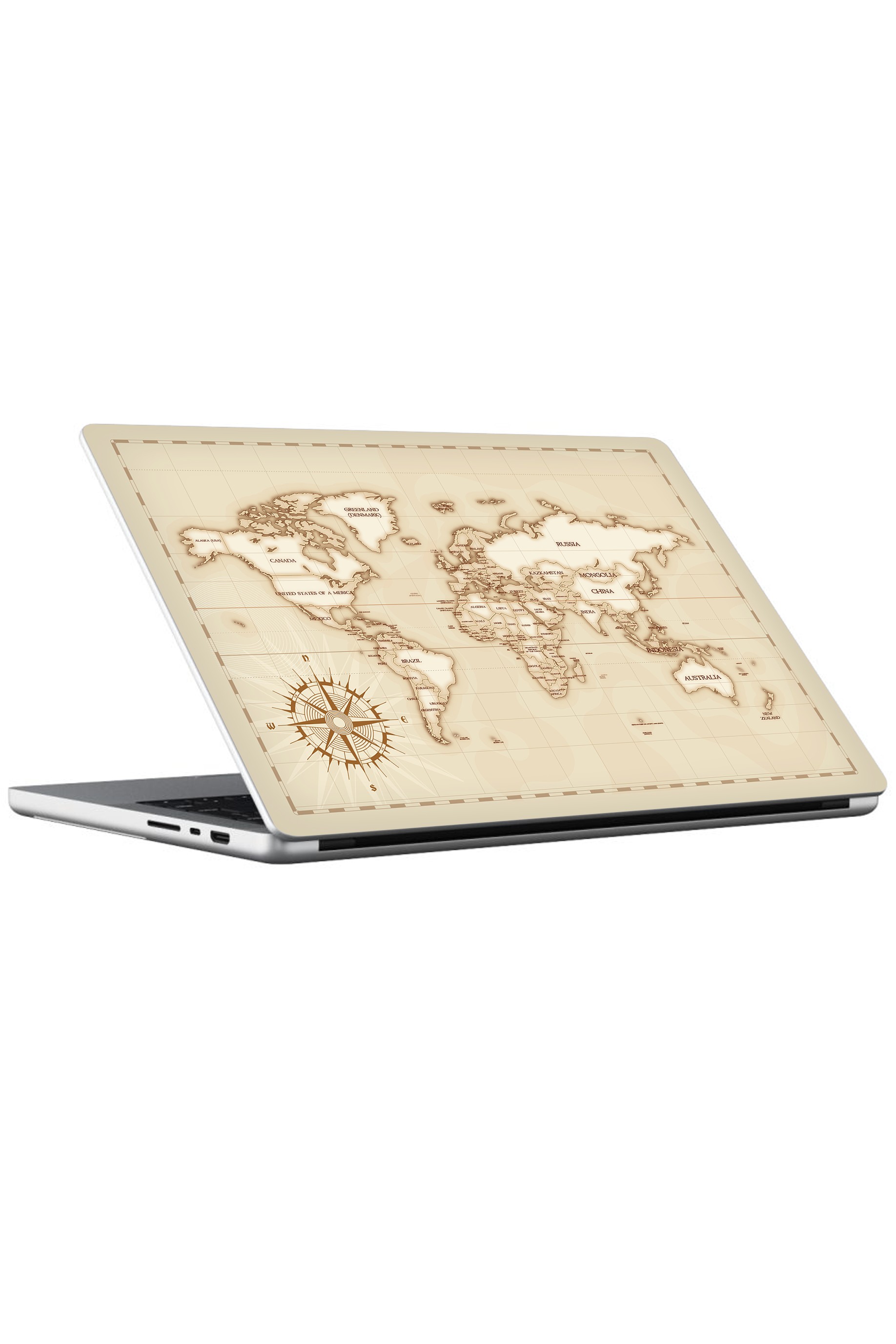 Macbook Pro 16" (2023 M3) Kaplama - Retro Atlas