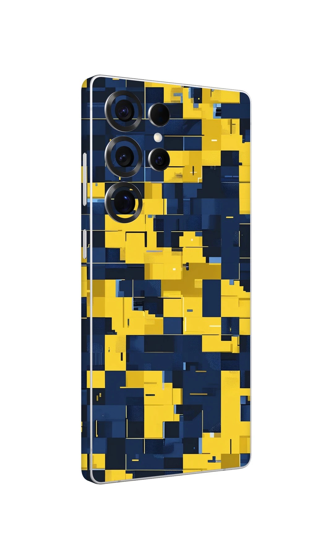 Sarı Lacivert Pixel