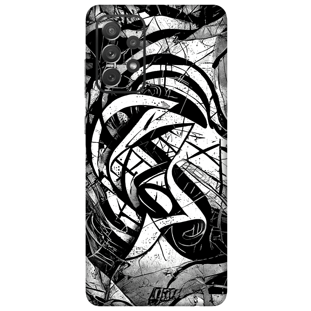 Samsung A72 Kaplama Monochrome Grafiti