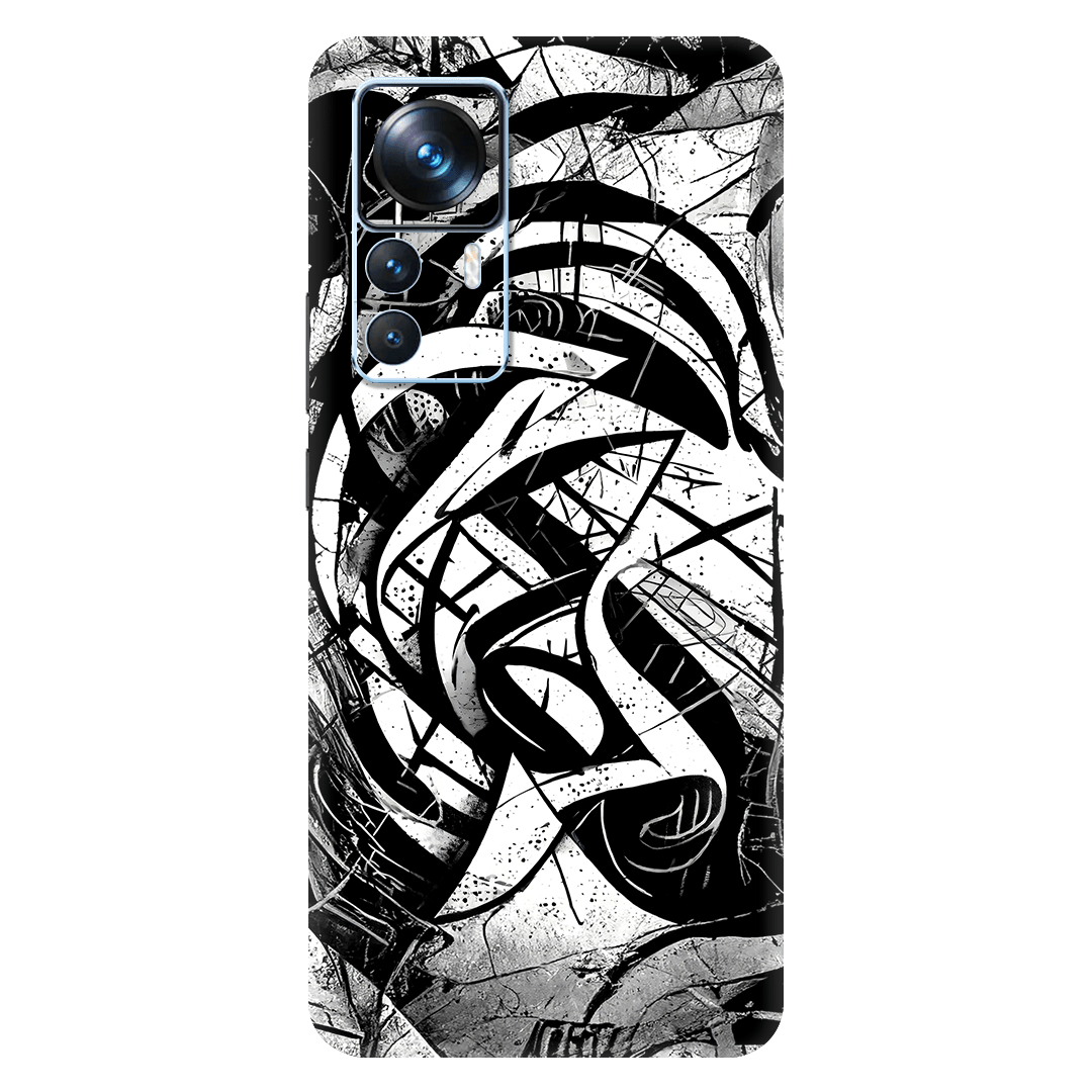 Xiaomi 12T / 12T Pro Kaplama Monochrome Grafiti