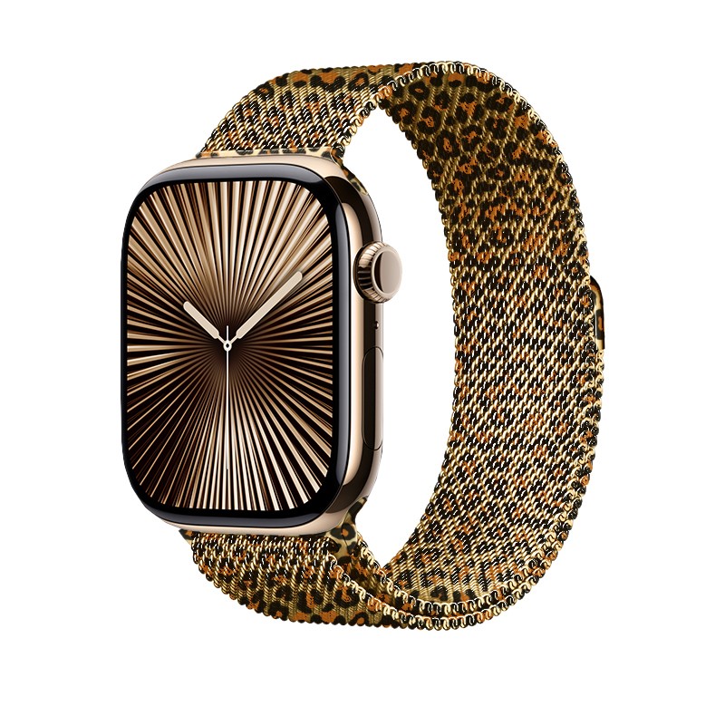 Watch 42mm KRD-01 Leopar Desenli Metal Kordon
