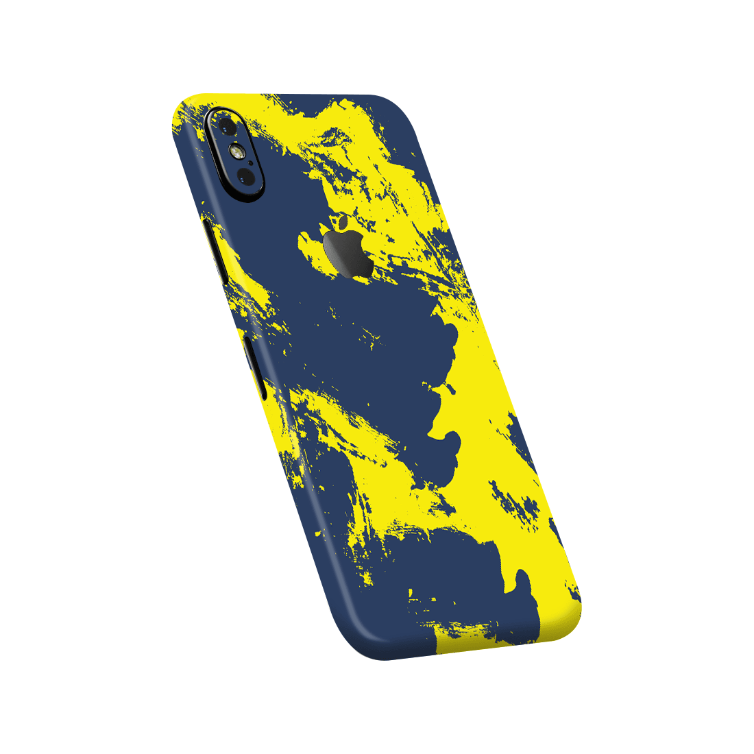 iPhone Xs Kaplama Sarı Lacivert