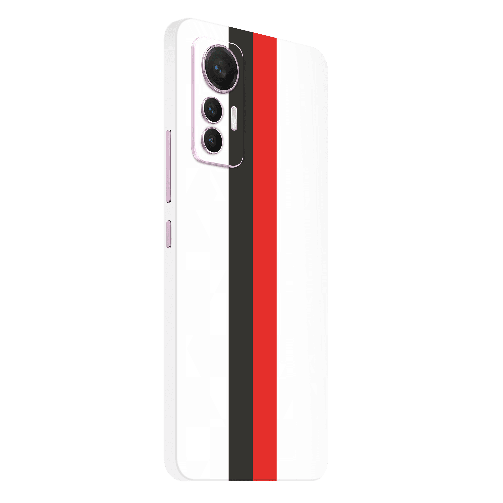 Xiaomi 12 Lite Kaplama Siyah Beyaz Kırmızı