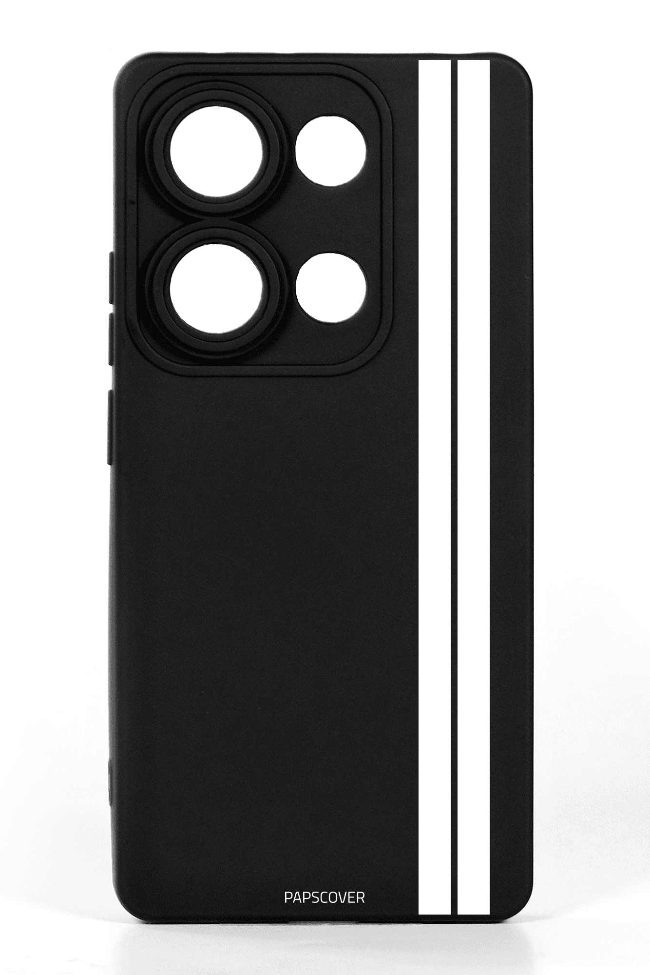 Redmi Note 13 Pro 4G Silikon Kılıf Beyaz Çift Şerit