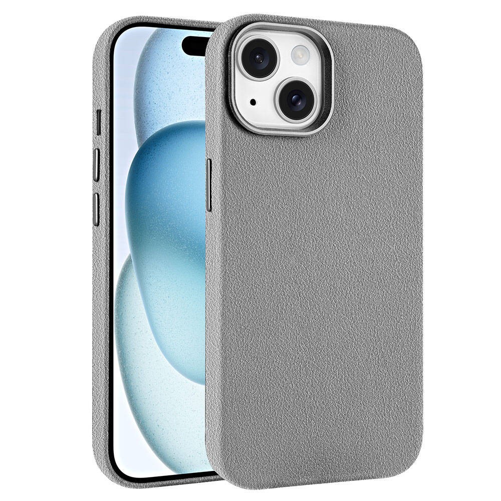 iPhone 14 Kılıf M-safe Şarj Özellikli PU Deri Adora