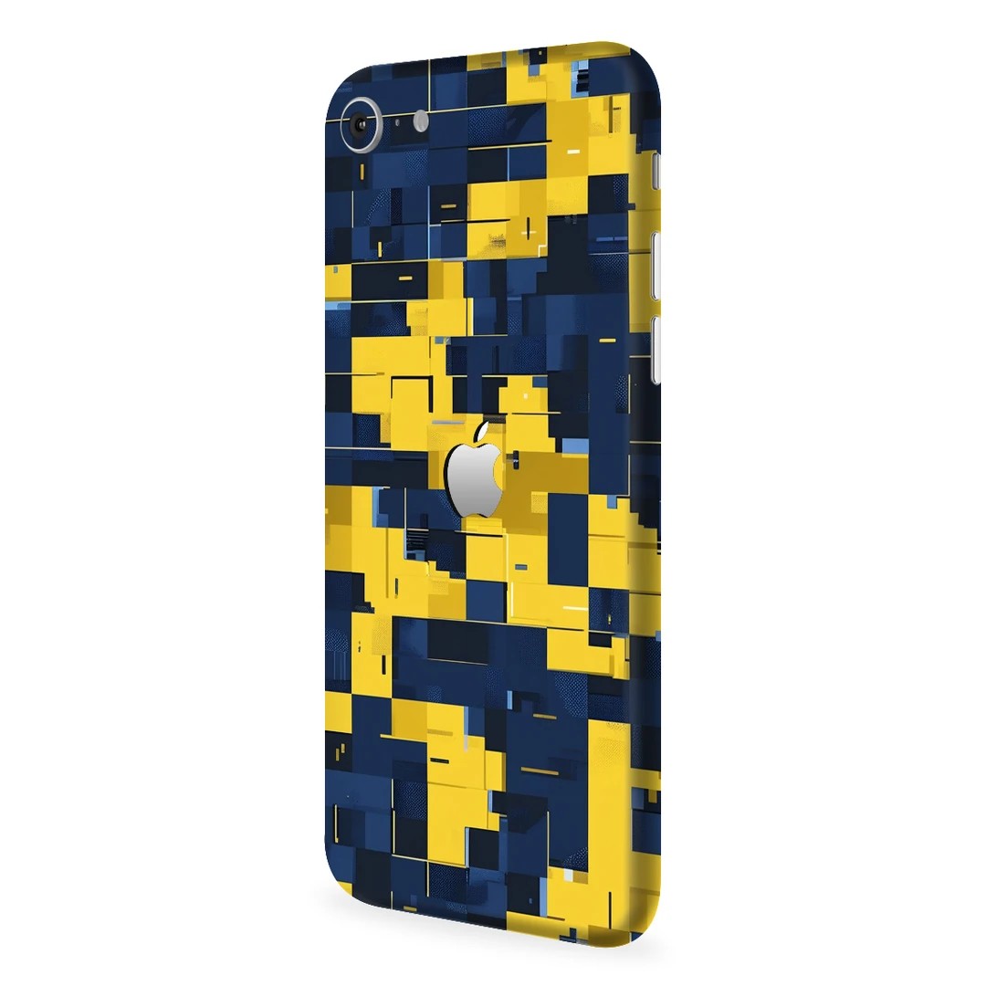 Sarı Lacivert Pixel