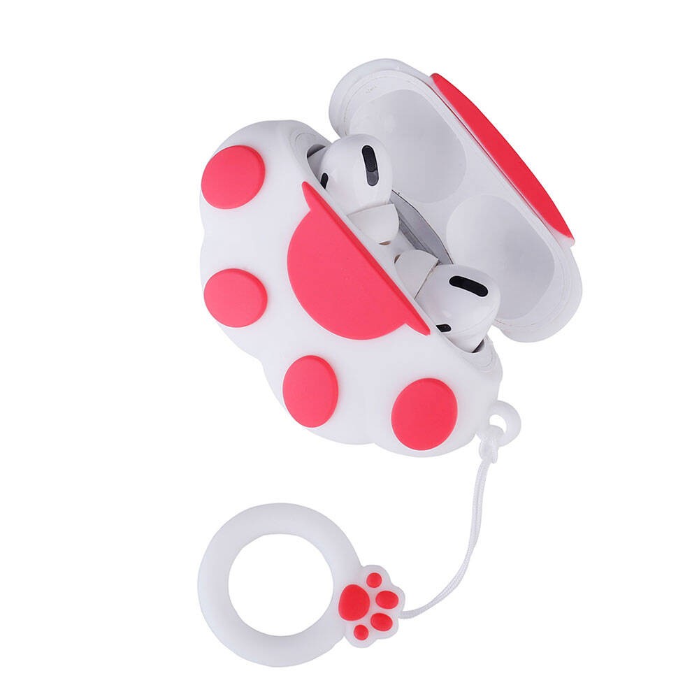 AirPods Pro 2 TPU Kabartma Figürlü İpli Airbag 37 Silikon Kılıf