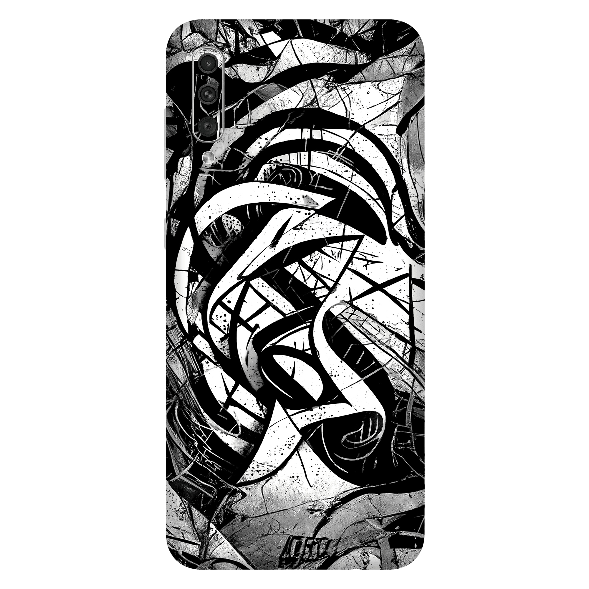 Samsung A50 Kaplama Monochrome Grafiti