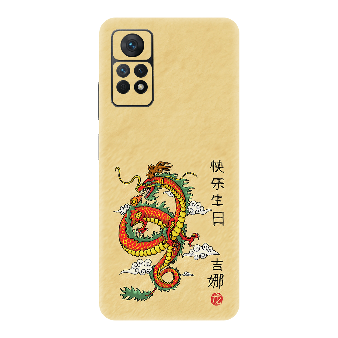 Xiaomi Redmi Note 11 Pro Kaplama Turuncu Ejder