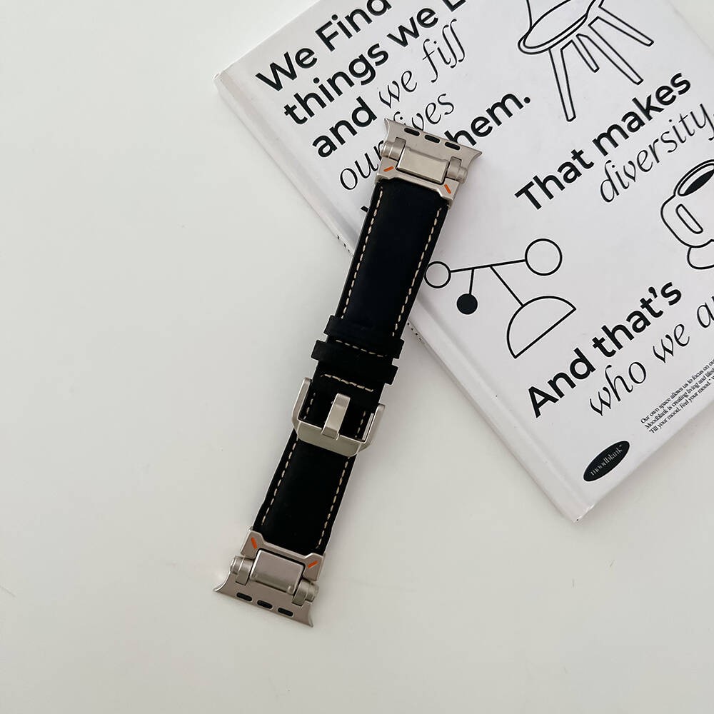Watch 42mm KRD-114 Metal Başlıklı Suni Deri Kordon