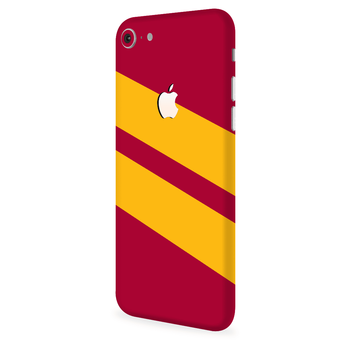 iPhone 8 Kaplama Sarı Kırmızı Şerit