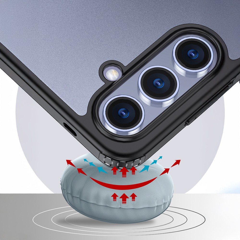 Galaxy S25 Kılıf Kamera Korumalı Şeffaf Arka Yüzey New Roll