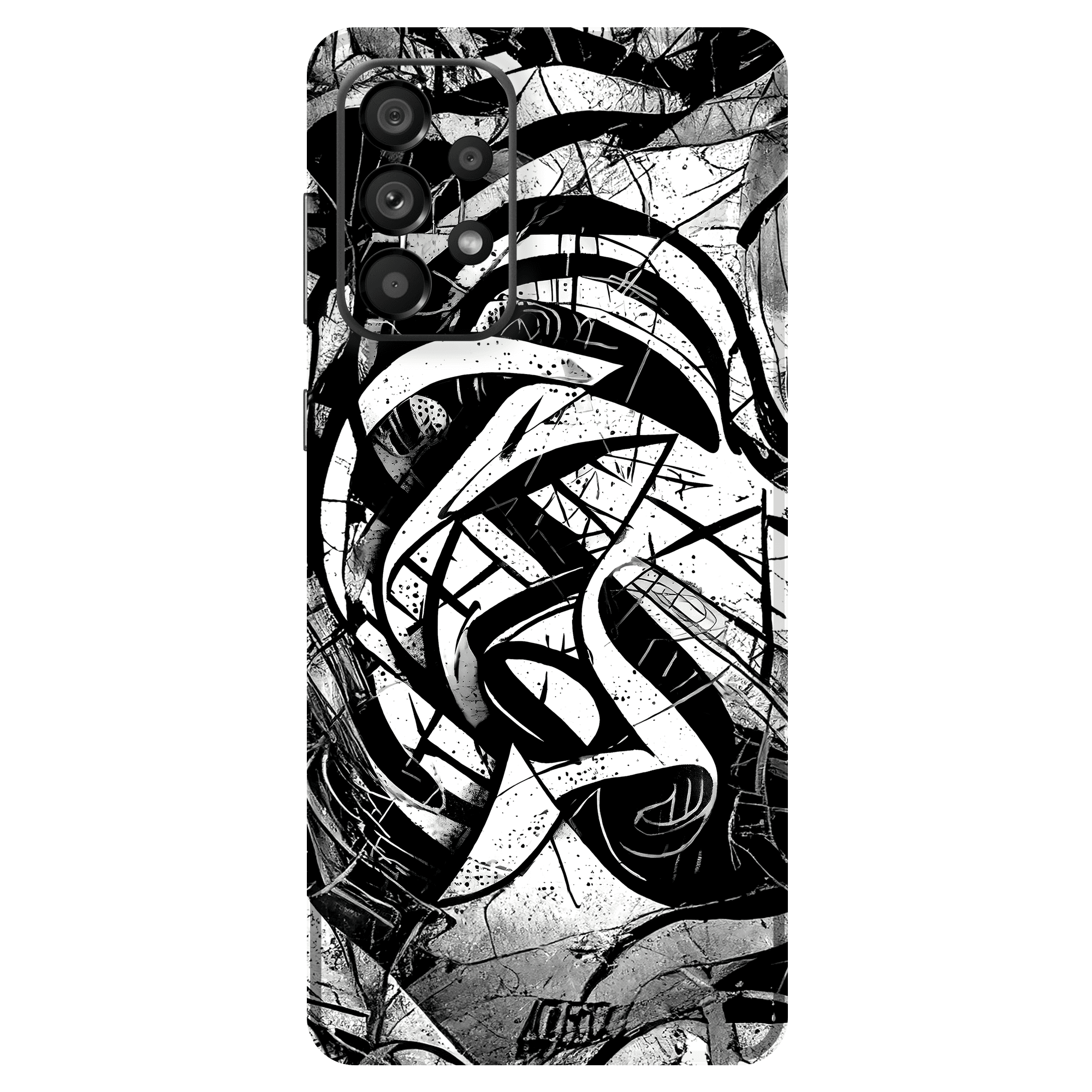 Samsung A23 Kaplama Monochrome Grafiti