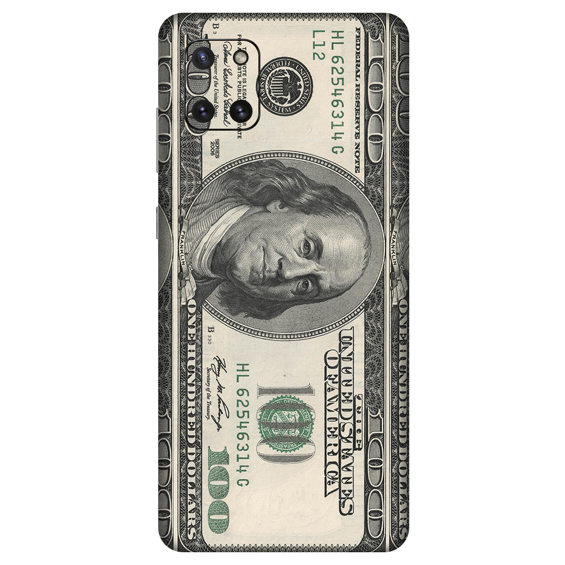 Samsung Note 10 Lite Kaplama Dolar Desenli