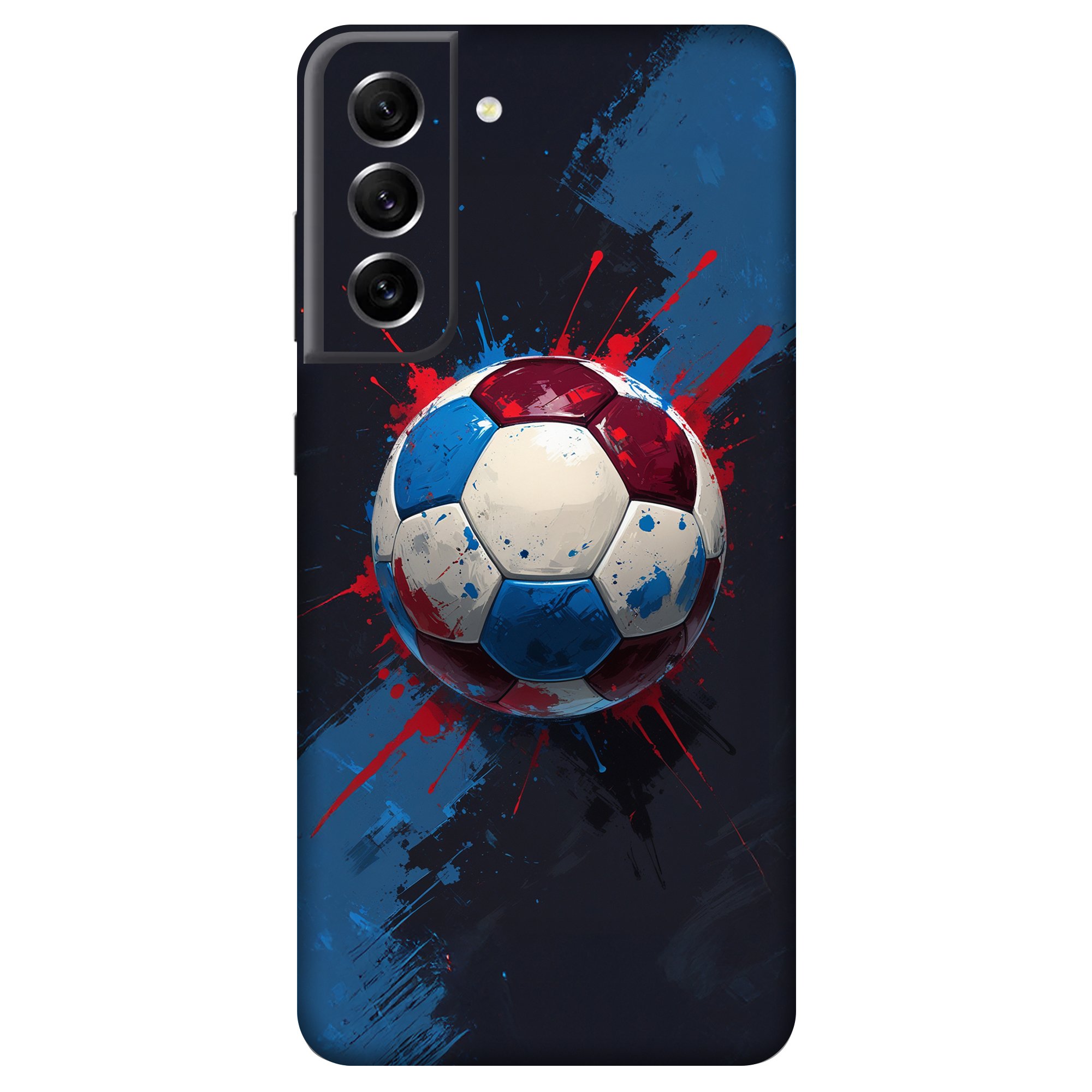 Samsung S21 FE Kaplama Bordo Mavi Top