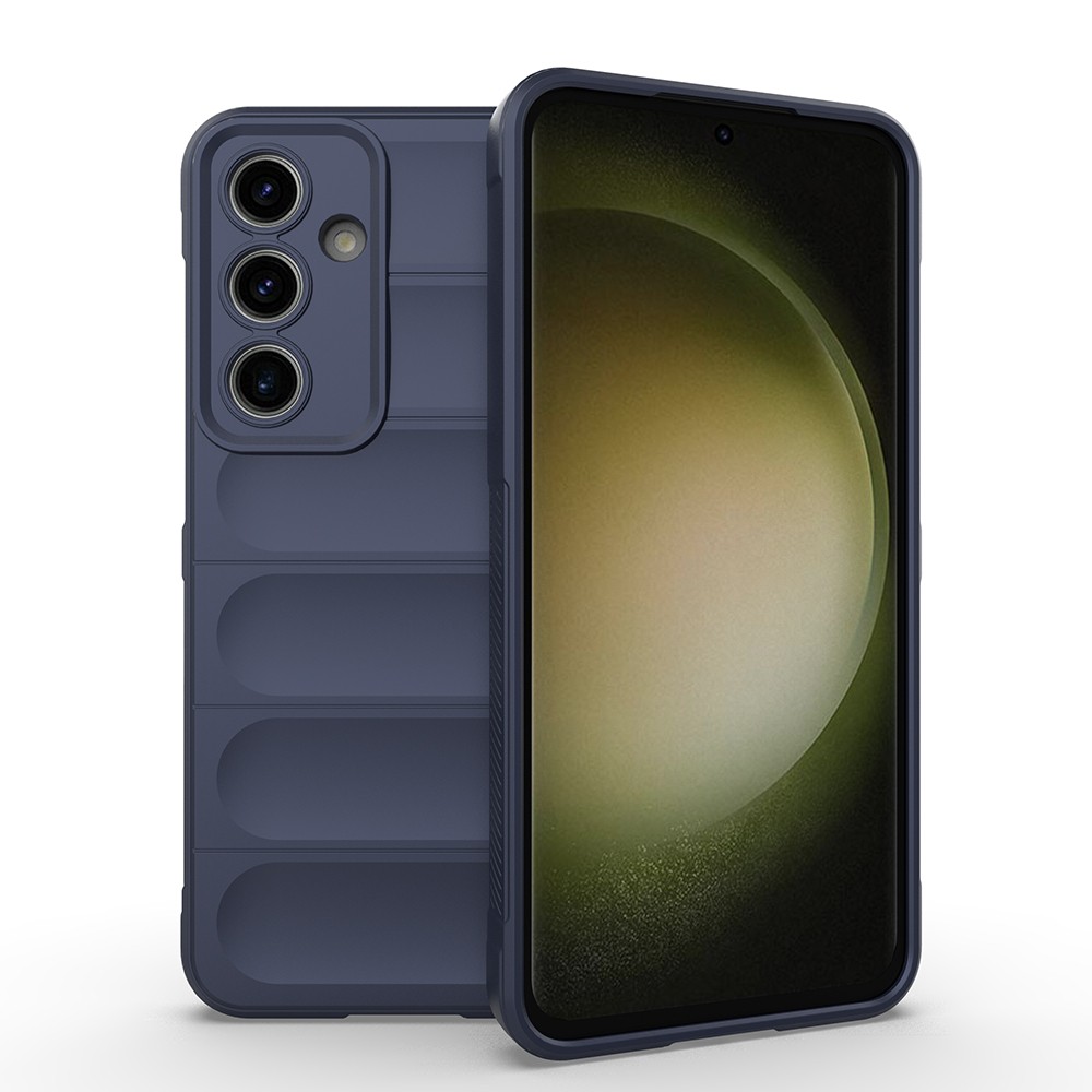 Galaxy S24 FE Kılıf Esnek TPU Oyuklu Arka Yüzey Tasarımlı Etnik Silikon