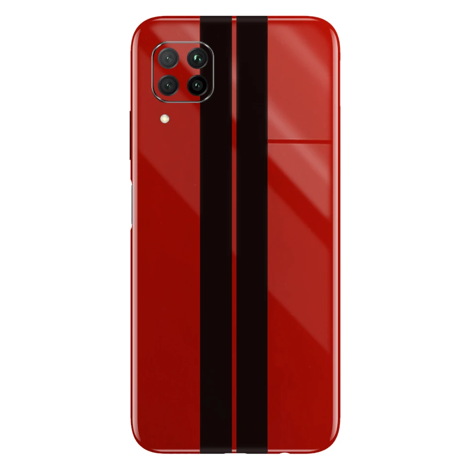 Huawei Kaplama Ateş Kırmızısı Çift Siyah Şerit