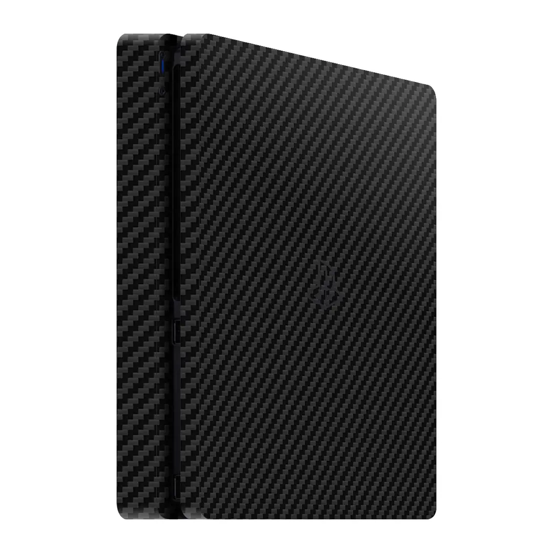 PlayStation 4 Slim Skin Black Carbon Fiber Playstation Skins