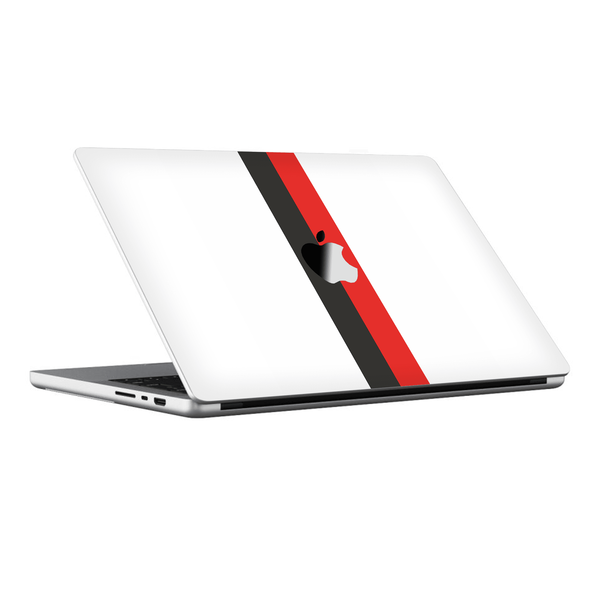 Macbook Pro 14" (2021 M1) Kaplama - Siyah Beyaz Kırmızı