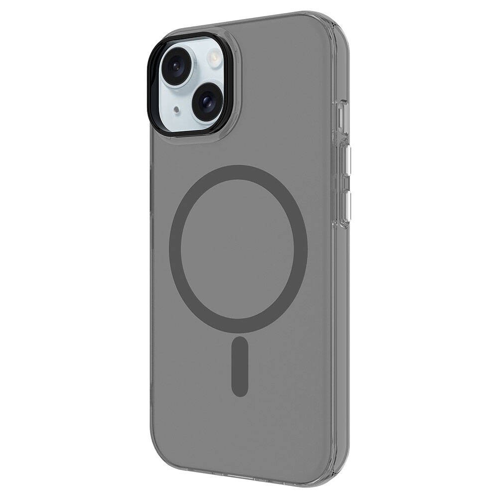 iPhone 15 Plus Kılıf M-safe Şarj Özellikli Buzlu Transparan C-Pro Sert