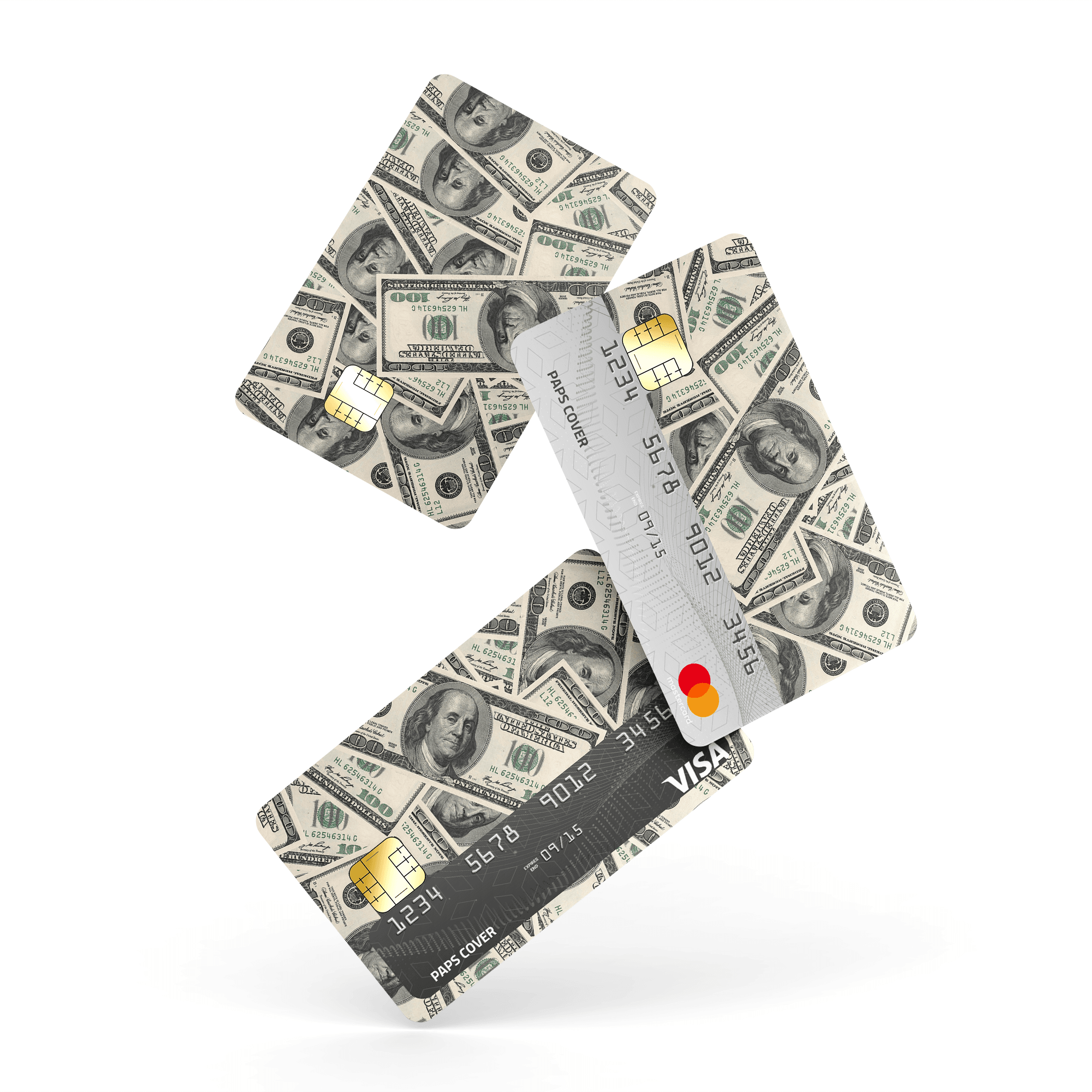 Kredi Kartı Kaplama / Sticker - Dolar Desenli