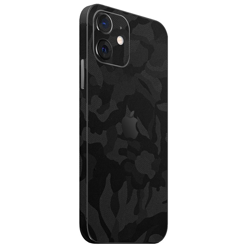 iPhone 12 Mini Kaplama Siyah Kamuflaj